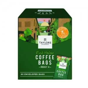 Taylors Rich Italian Coffee Bags Pack of 80 6125