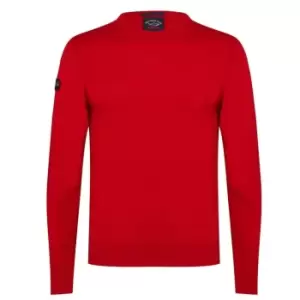 Paul And Shark Merino Crew Sweater - Red