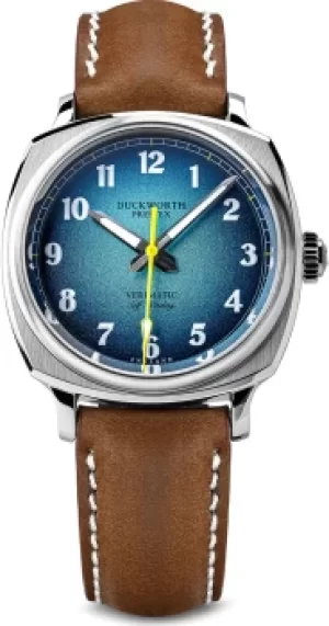 Duckworth Prestex Watch Verimatic Blue Fume Brown Leather Limited Edition