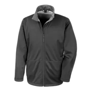 Result Core Mens Soft Shell 3 Layer Waterproof Jacket (3XL) (Black)