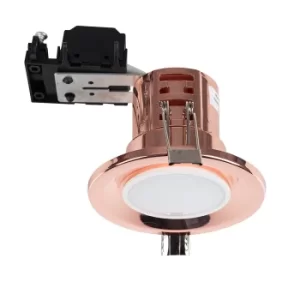 6 x MiniSun Fire Rated Downlights In Polished Copper