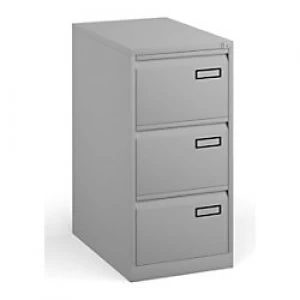 Bisley Filing Cabinet with 3 Lockable Drawers PSF3 470 x 622 x 1016mm Goose Grey