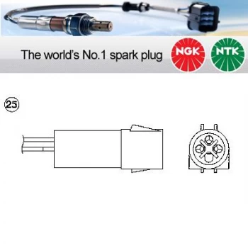 1x NGK NTK Oxygen O2 Lambda Sensor OZA446-E46 OZA446E46 (0139)
