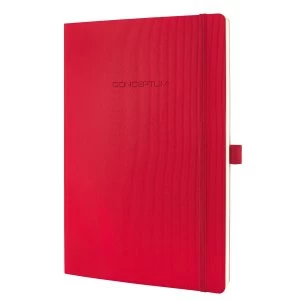 Sigel CONCEPTUM Notebook Softcover Lined 187x270x14mm Red