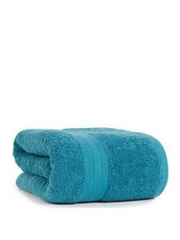 Essentials Collection 100% Cotton 450 Gsm Quick Dry Jumbo Bath Sheet ; Teal