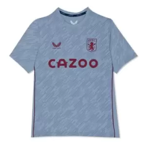 Castore Aston Villa Players Short Sleeve T Shirt Juniors - Blue