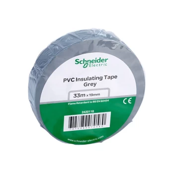 Schneider Electric - 2420118 PVC Tape 19mm x 33m Grey