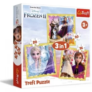 3 in 1 Frozen 2 Jigsaw Puzzle