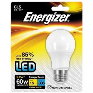 Energizer E27 Warm White Blister Pack Gls 8.2w 806lm
