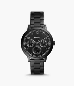 Fossil Men Airlift Multifunction Black Stainless Steel Watch