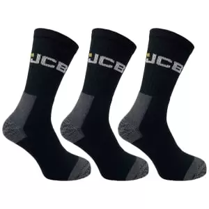 JCB JCBX000044Y Worker Socks - Pack of 3 Size 6 -11