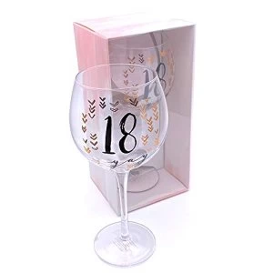 Luxe Birthday Gin Glass with Rose Gold Foil - 18