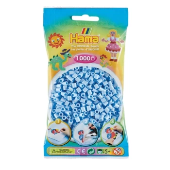 Hama - 1000 Beads in Bag (Pastel Ice Blue)