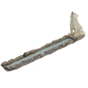 Protector of the North River Spirit Wolf Incense Ashcatcher