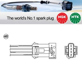 1x NGK NTK Oxygen O2 Lambda Sensor OZA575-GM2 OZA575GM2 (1896)