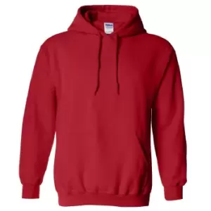 Gildan Heavy Blend Adult Unisex Hooded Sweatshirt / Hoodie (M) (Red)