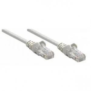 Intellinet Network Patch Cable Cat6 7.5m Grey Copper U/UTP PVC RJ45 Gold Plated Contacts Snagless Booted Polybag