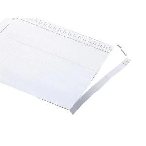 Rexel Crystalfile Lateral 275 Tab Inserts White Pack of 50 78370