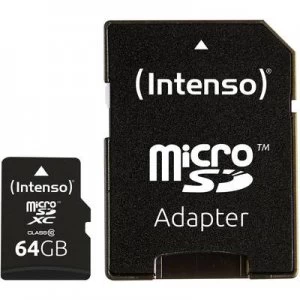 Intenso High Performance microSDXC card 64GB Class 10 incl. SD adapter