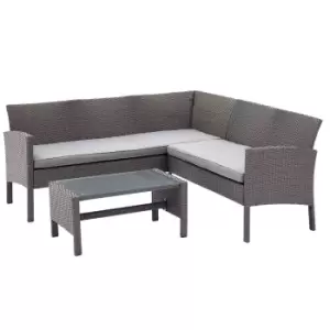 Royalcraft Nevada Corner Sofa Set - Grey