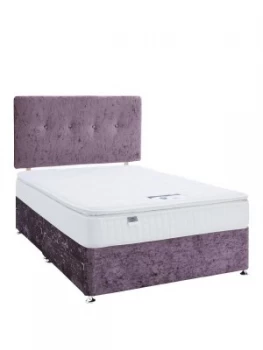 Luxe Collection By Silentnight Francesca 1000 Pillowtop Double Divan Bed With Storage Options Includes Headboard