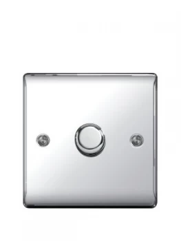 British General Electrical Raised 1G Dimmer Switch - Polished Chrome