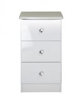 Swift Lumiere Ready Assembled 3 Drawer Bedside Chest