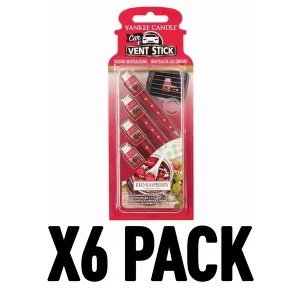 Red Raspberry (Pack Of 6) Yankee Candle Vent Stick