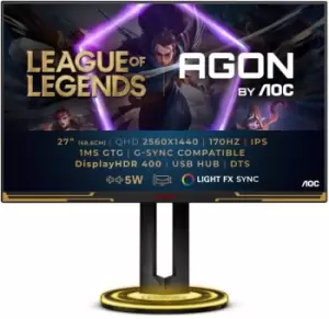 AOC 27" AGON AG275QXL Quad HD IPS League of Legends Gaming Monitor