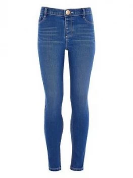 River Island Molly Skinny Jeans Blue Size 10 Years Girls