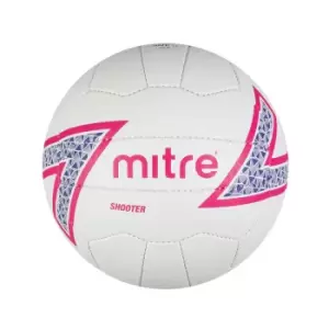 Mitre Shooter Netball (4, White/Pink/Purple/Black)