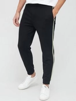 Armani Exchange Neon Tape Logo Jogging Pants Black Size S Men