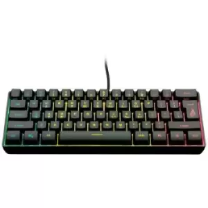 Surefire Gaming KingPin X1 Corded, USB Gaming keyboard Backlit, Multimedia buttons English (US), QWERTY, Windows Black