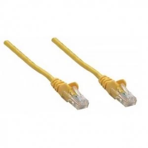 Intellinet Network Patch Cable Cat6A 10m Yellow Copper S/FTP LSOH / LSZH PVC RJ45 Gold Plated Contacts Snagless Booted Polybag
