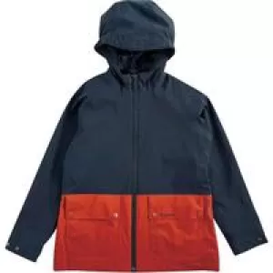 Barbour Boys' Ingleton Waterproof Jacket - Navy/Orange - S (6-7 Years)
