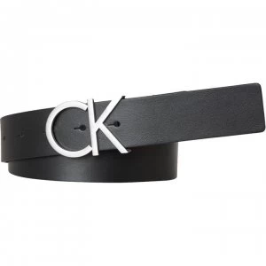 Calvin Klein Ck Adj. Logo Belt 3.5CM - Black