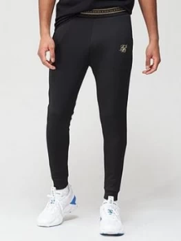 SikSilk Element Muscle Fit Cuffed Jogger - Black