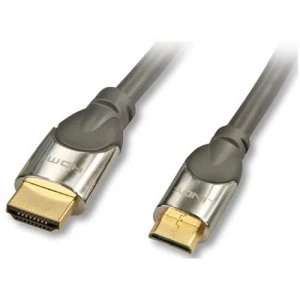 Lindy 41437 HDMI cable 2m HDMI Type A (Standard) HDMI Type C (Mini) Black