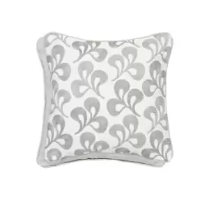 Helena Springfield Mikkel Embroidered Cushion 30cm x 30cm, Silver