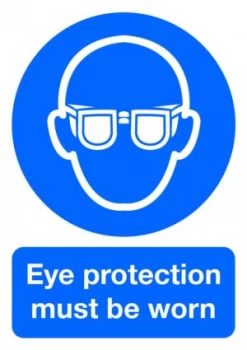 Extra Value PVC A4 Safety Sign - Eye Protection