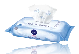 Nivea Soft & Cream TU baby moisturized baby wipes