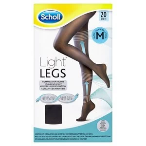 Scholl Light Legs Black 20 Den Medium