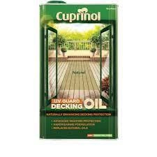 Dulux Cuprinol UV Guard Decking Oil Natural Oak 5L - wilko