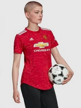 Adidas Manchester United Womens 20/21 Home Shirt, Red, Size XS, Women