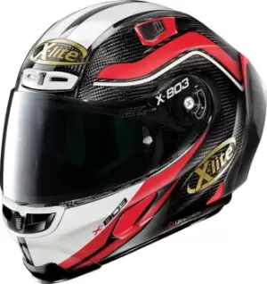 X-Lite X-803 RS Ultra Carbon 50th Anniversary Helmet, black-white-red, Size XL, black-white-red, Size XL