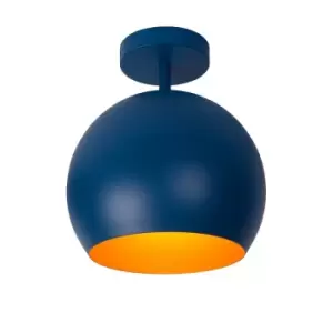 Bink Modern Flush Ceiling Light - Ø24.5cm- 1xE27 - Blue