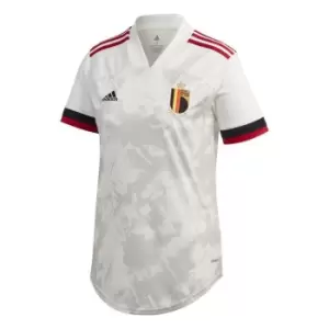 adidas Belgium Away Shirt 2020 Ladies - White