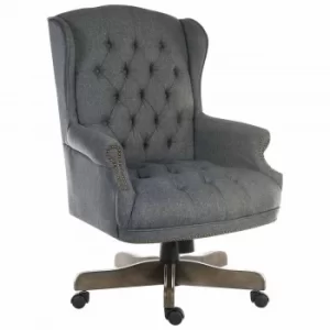 Teknik Chairman Executive Fabric Chair, Grey