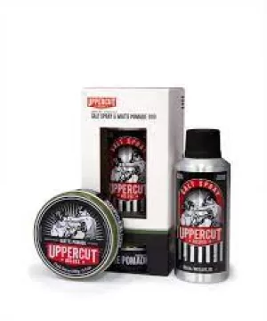 Uppercut Deluxe Matte Pomade and Salt Spray Duo