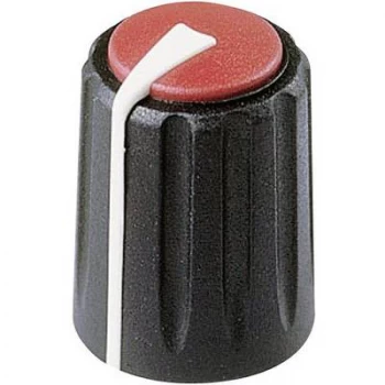 Rean AV F 317 S 092 Control knob Black, Red (Ø x H) 17mm x 17.75mm